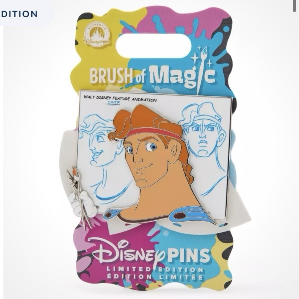 Disney Pin Hercules Brush of Magic Pin LE 3750 In Hand